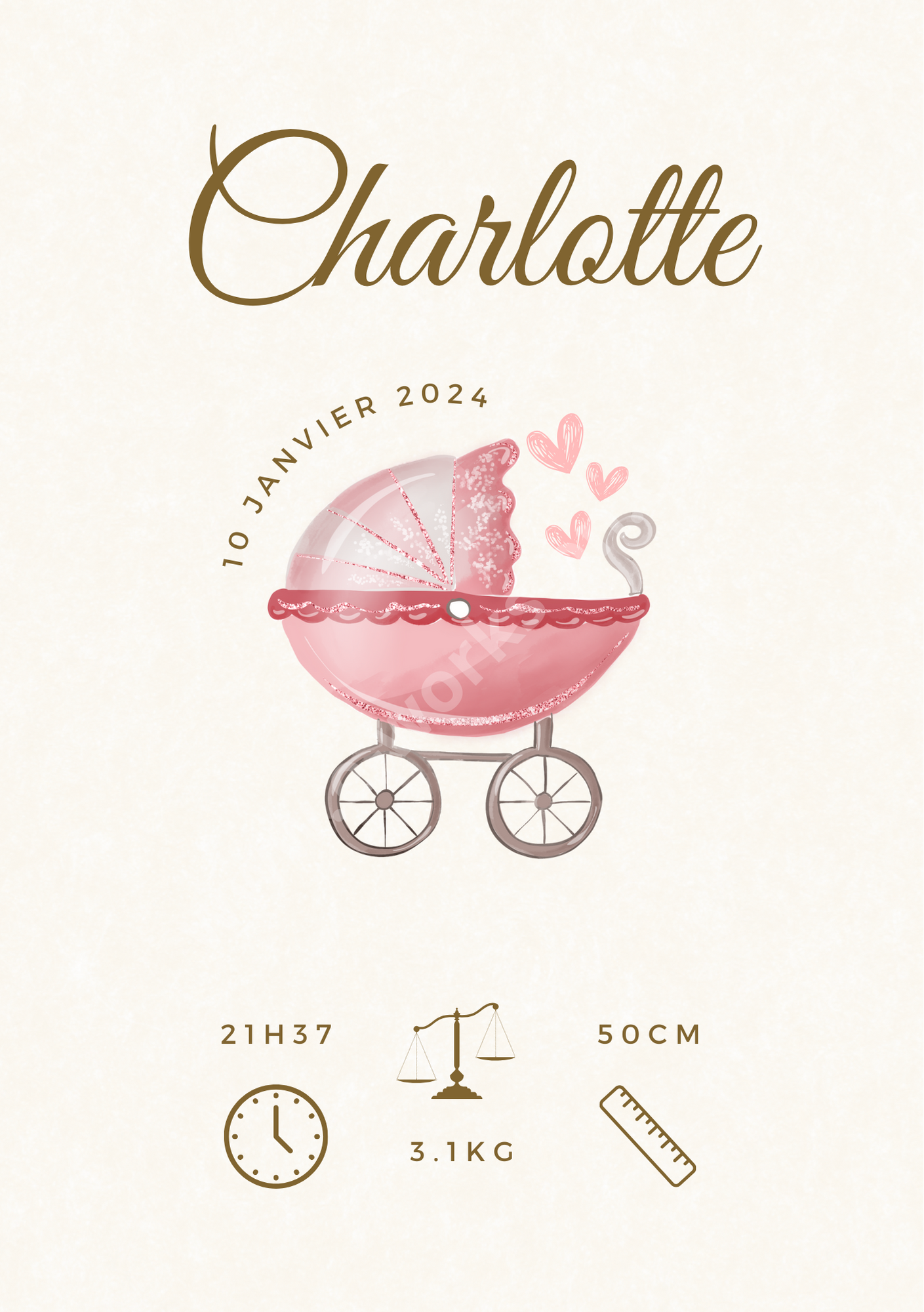 Birth Announcement Card